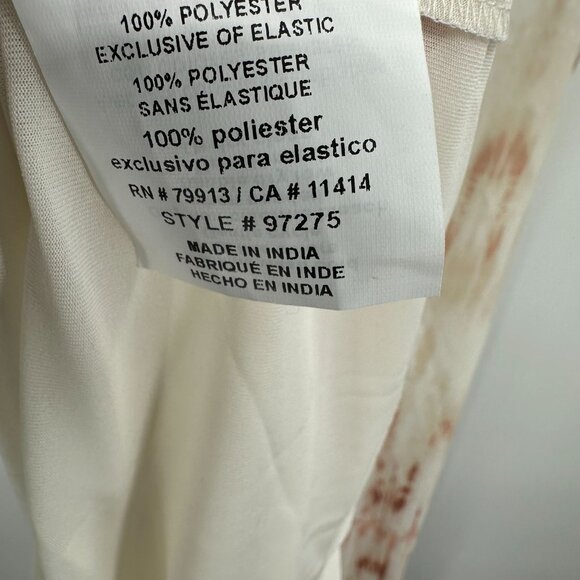 Motherhood Maternity 1X Tie Dye Maxi Dress White Red Layered Party Casual Long - Picture 7 of 9